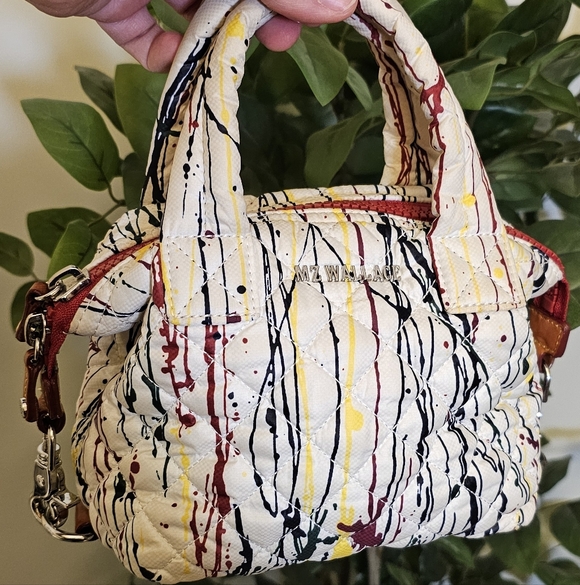 MZ Wallace Handbags - MZ Wallace Mini Sutton Paint Splatter Crossbody